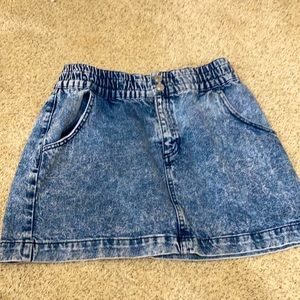 Urban Outfitters Acid Wash Jean Mini Skirt